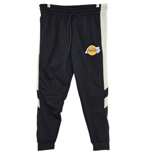 Los Angeles Lakers Pants 34-36 Black White NBA Basketball Joggers Sweatpants